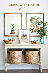 Adding art and texture to your home + a GIVEAWAY!