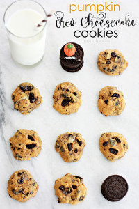 Pumpkin Oreo Cheesecake Cookies