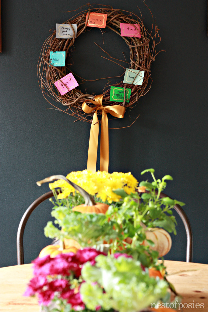 Create a Thankful Wreath that the entire family can do together