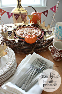 Thankful Bunting Printable