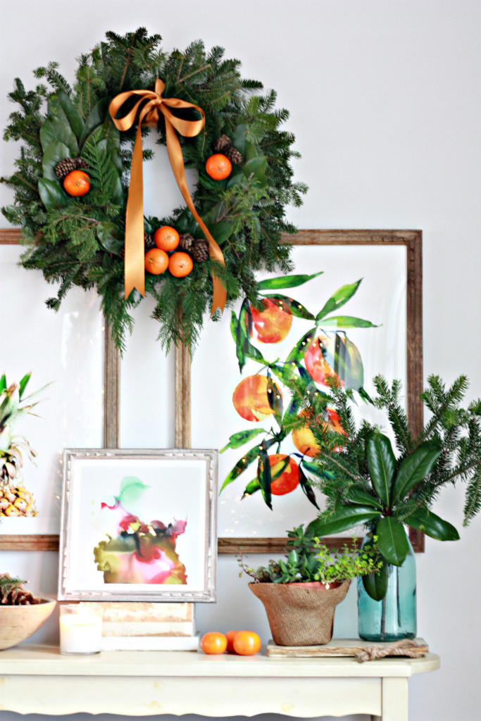Dress up a traditional wreath for the holidays