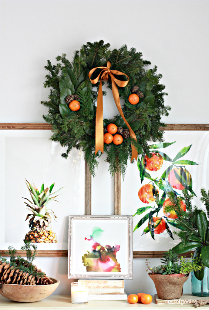Dress up a wreath from a big box store