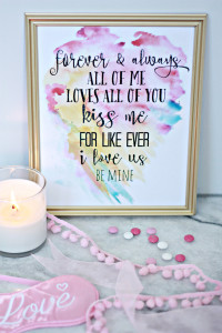 Watercolor Printable Valentine