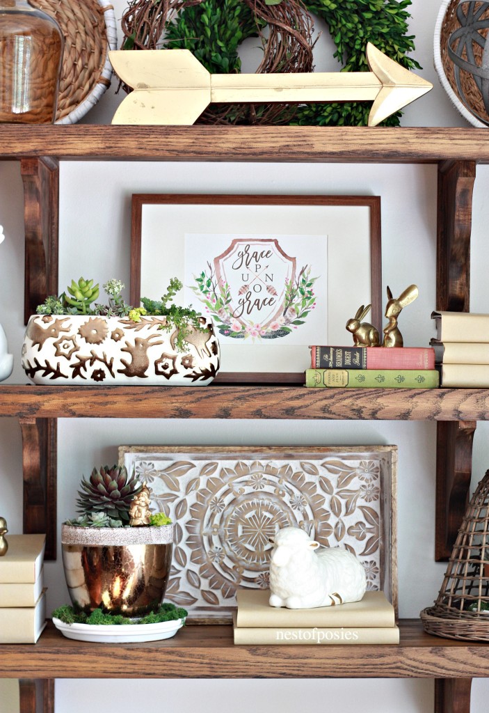 DIY Farmhouse Shelves