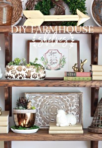 DIY Farmhouse Shelves