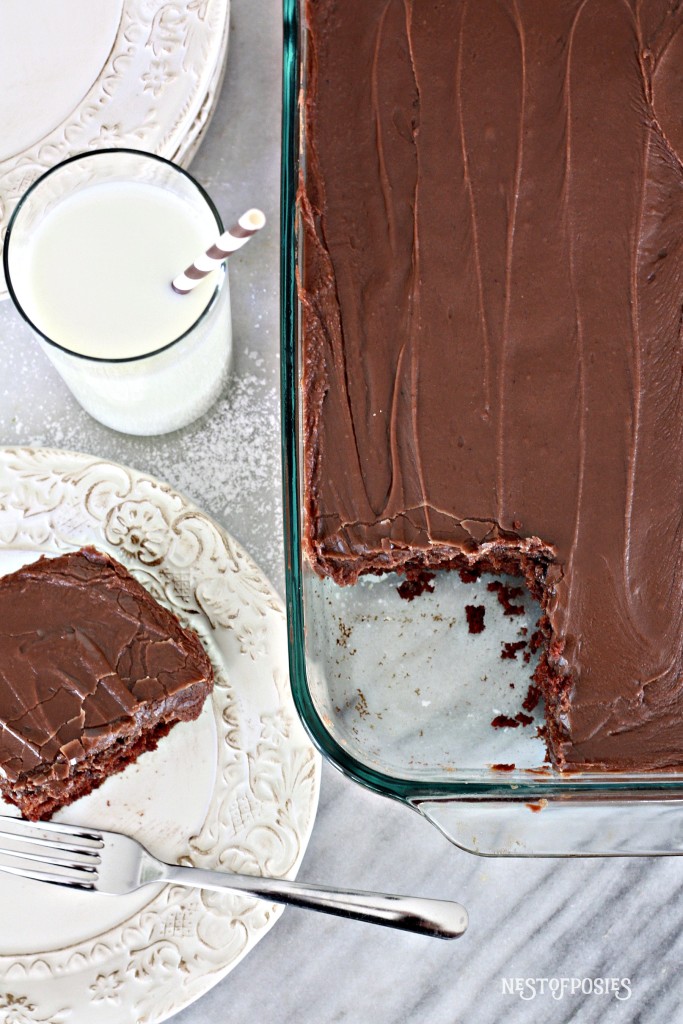 Grandma's Texas Sheet Cake - The Country Cook