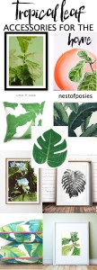 Tropical Palm Leaf Accessories for the Home