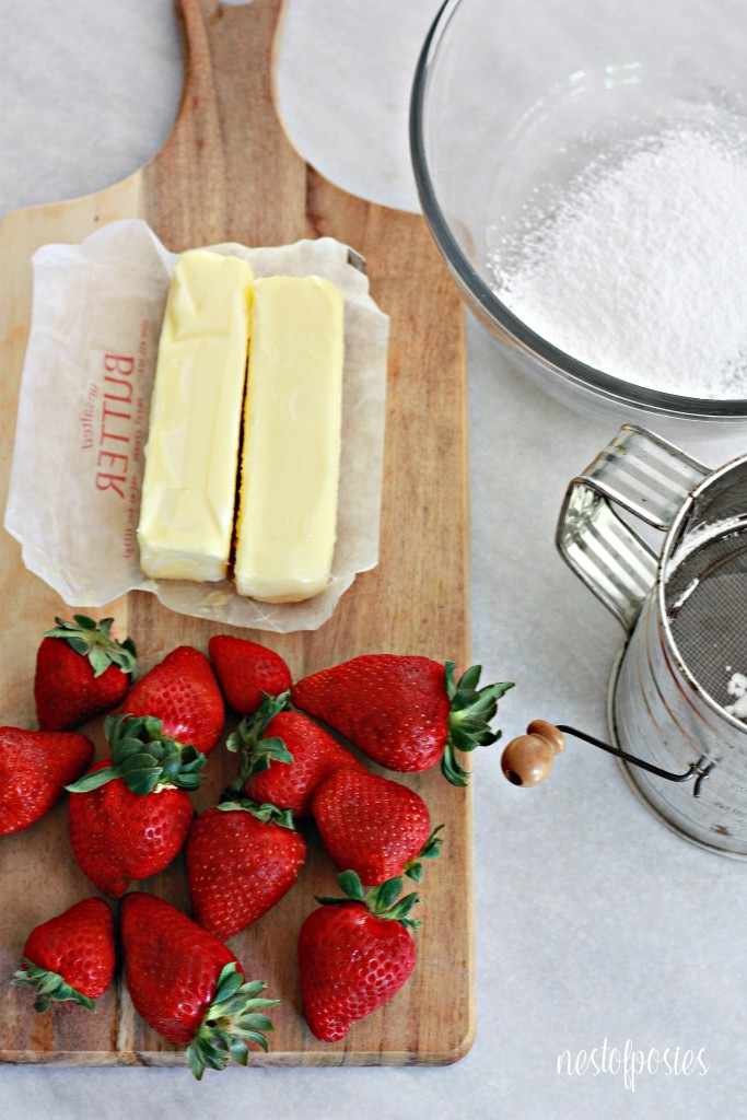 Ingredients for Strawberry Butter