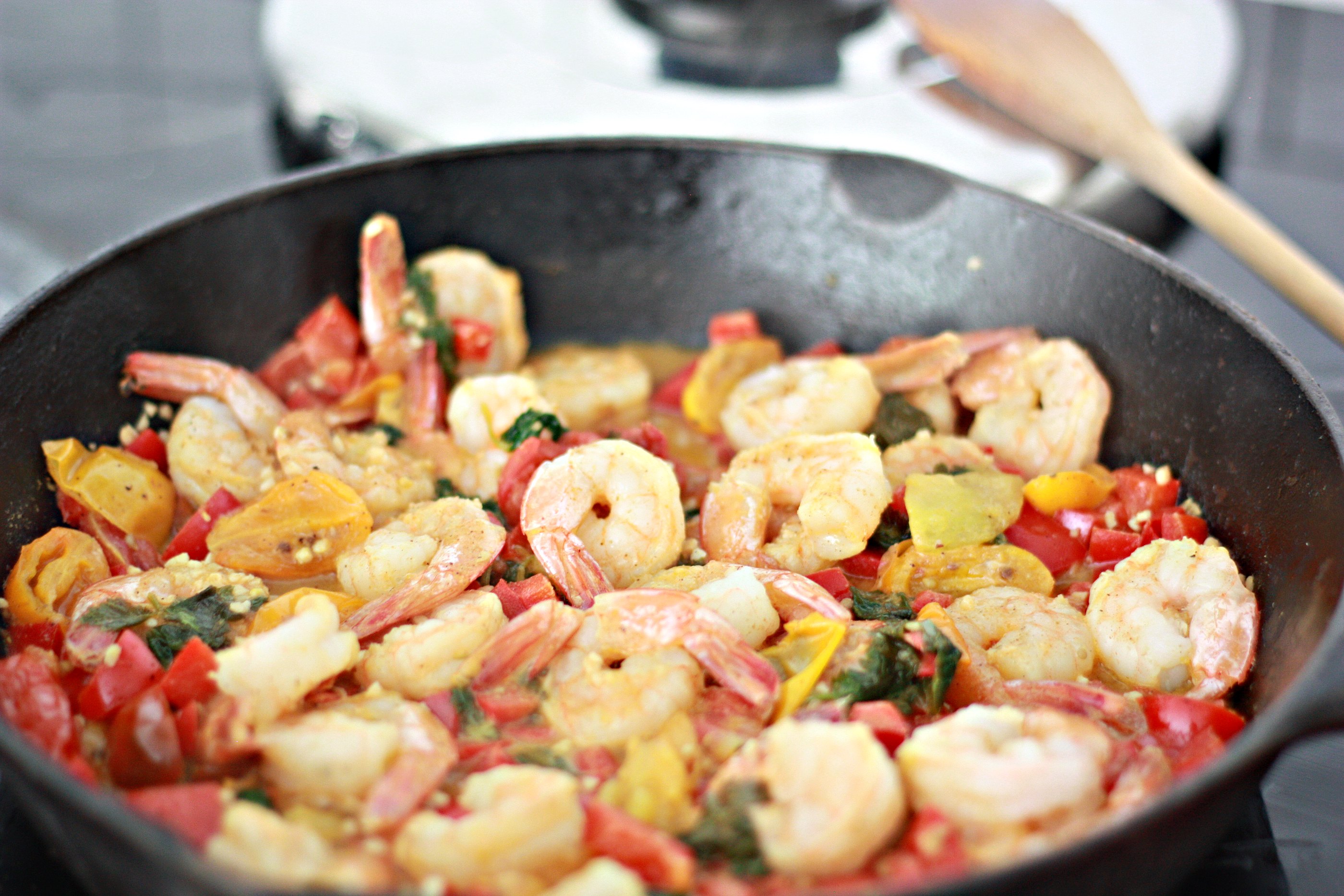 Shrimp for Mexican Shrimp and Grits