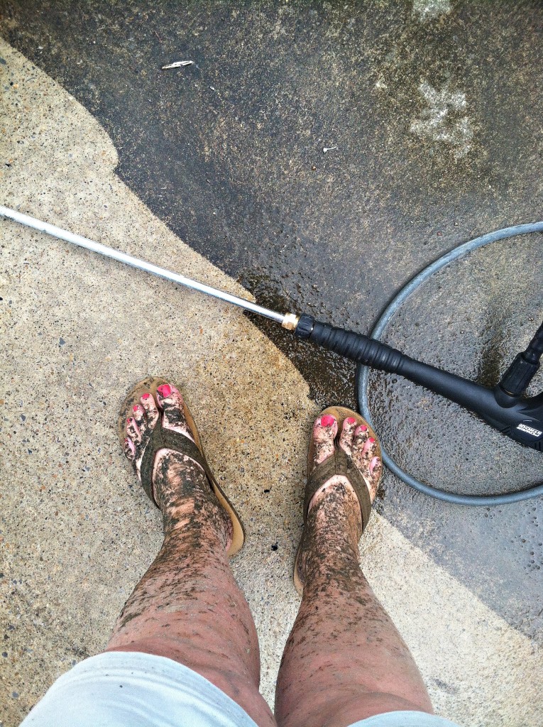 Pressure Washing the Patio