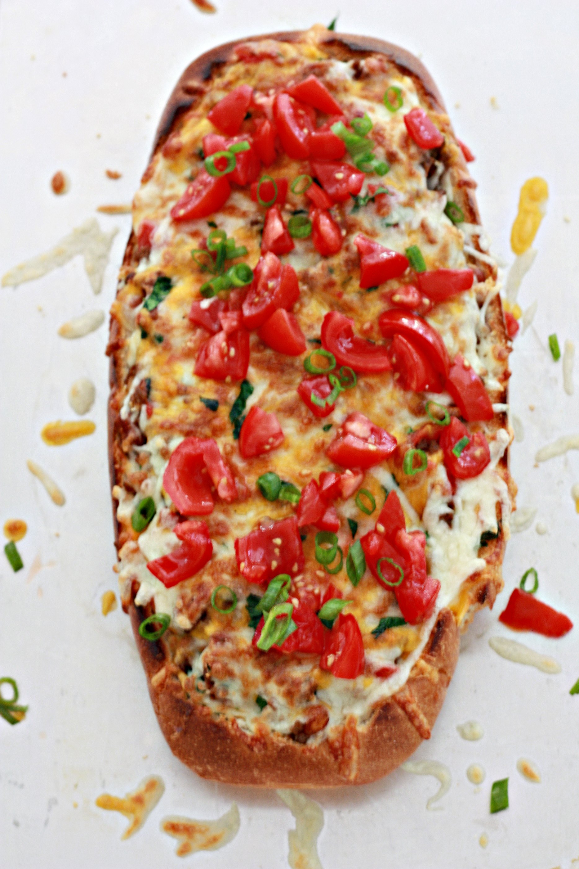 Sausage Chili Stuffed Bread