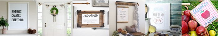 Make it be beautiful Autumn printable and Fall mantel