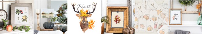 Make it be beautiful Autumn printable and Fall mantel