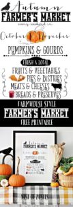 Autumn Farmer's Market Printable