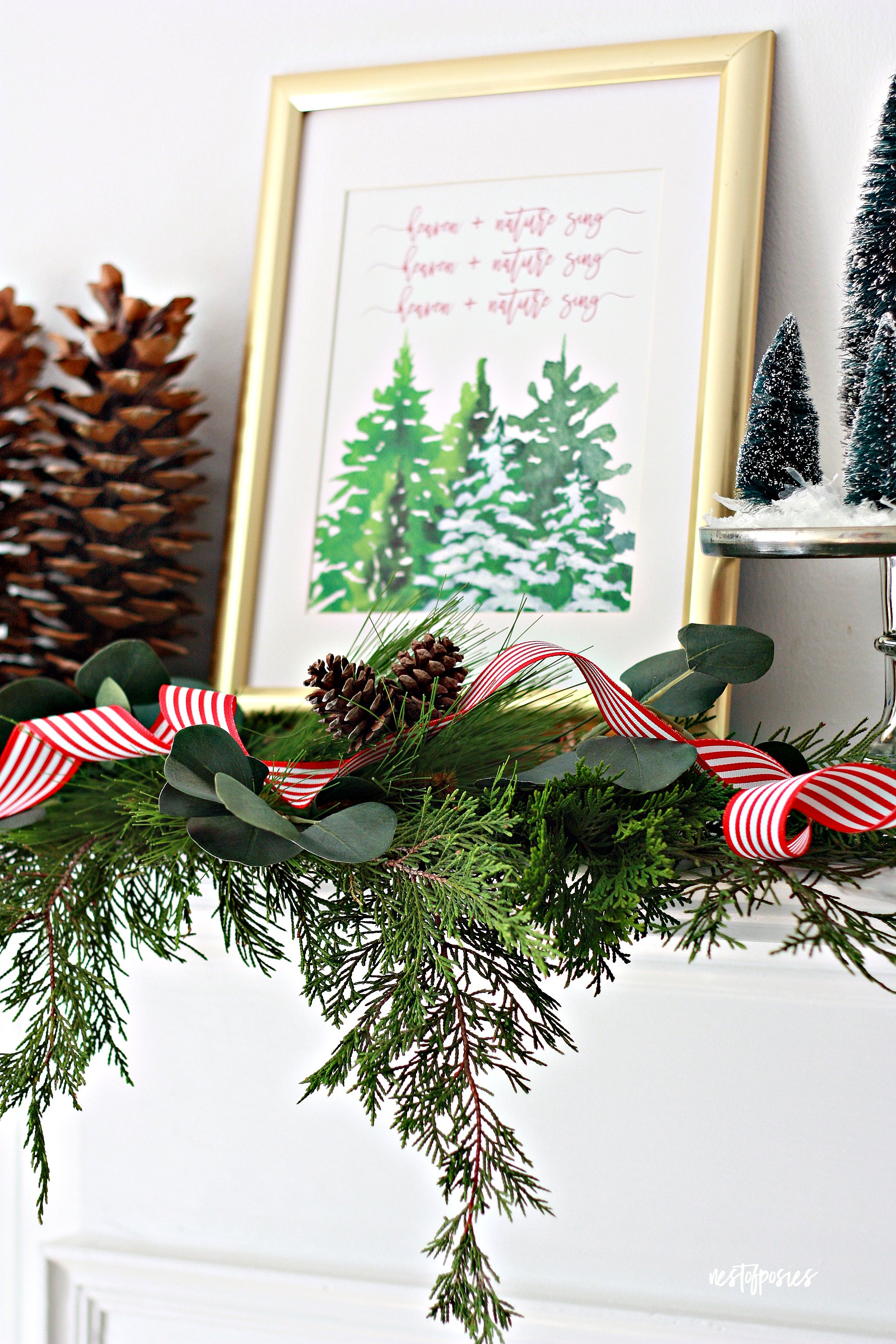 Icy Blue Pinecone Ornaments - Maison de Pax