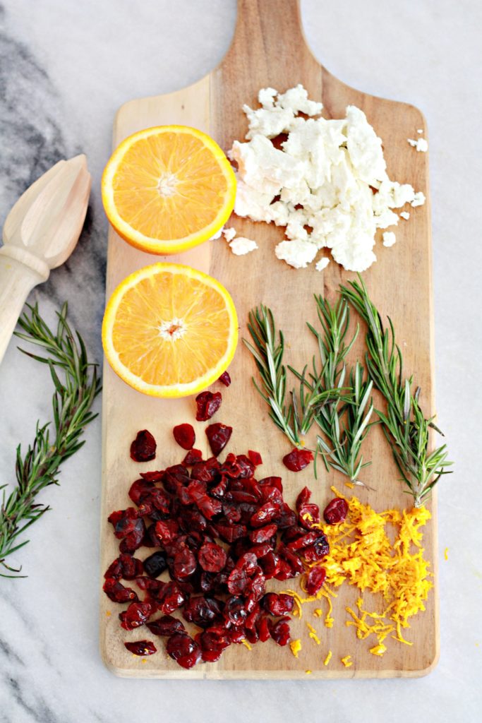 Orange Cranberry and Goat Cheese Pull Apart Bread