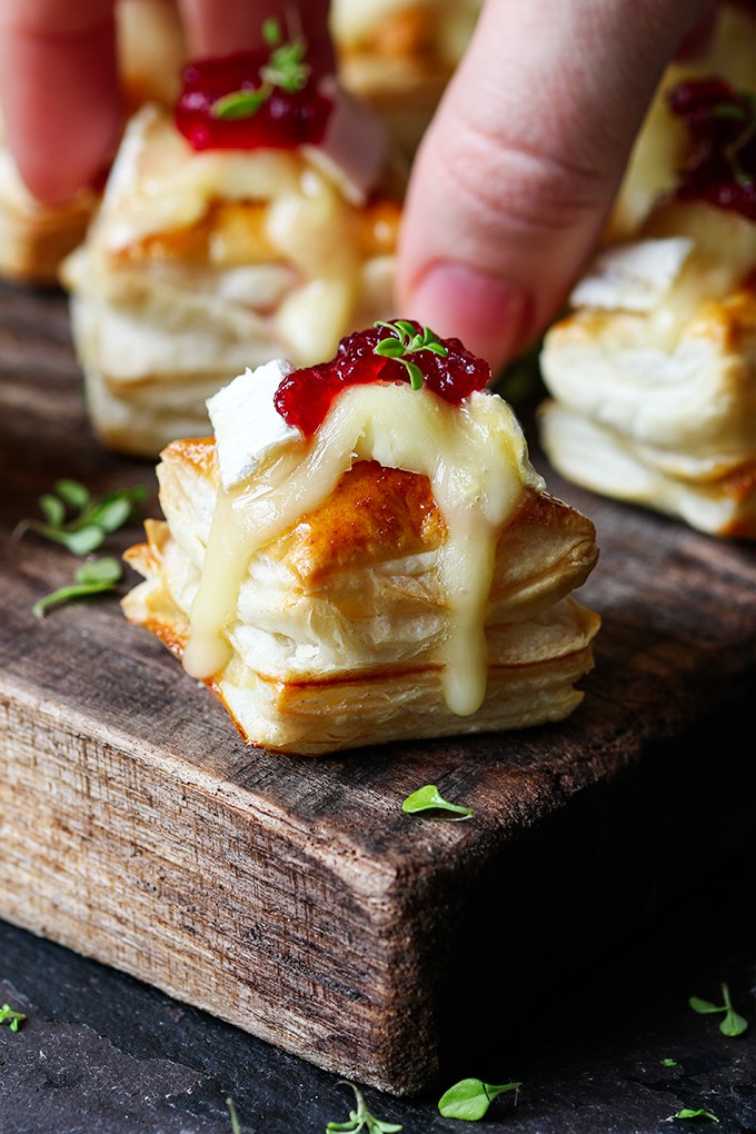 Cranberry and Brie Bites | 17 Christmas Party Food Ideas | Easy To Prepare Finger Foods