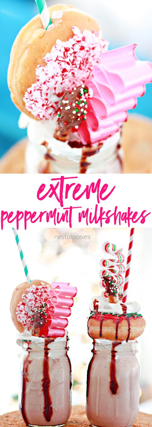 Extreme Peppermint Milkshakes