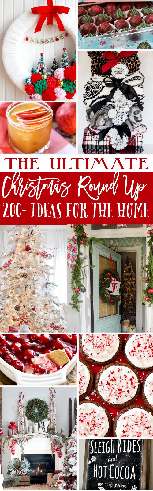 The Ultimate Christmas Round Up! Over 200+ ideas for your home's decor, gifts to make & things to bake.