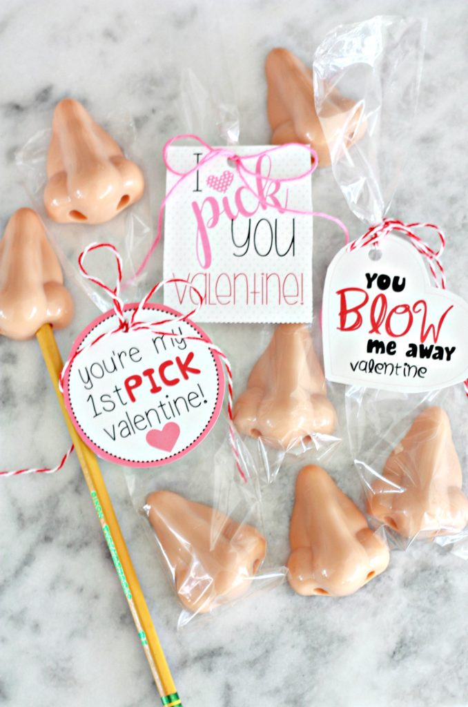Pencil Nose Sharpener Valentine with Free Printable