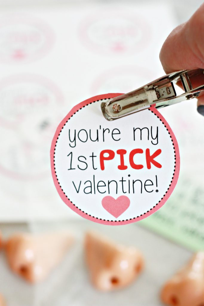 Pencil Nose Sharpener Valentine with Free Printable