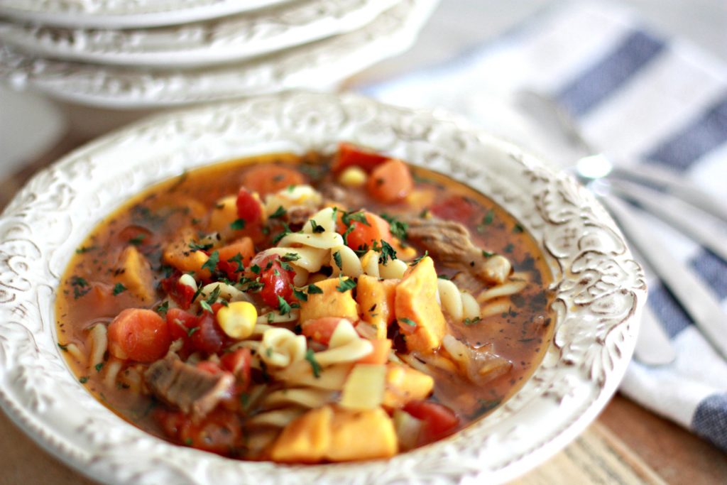 Sweet Potato and Beef Soup