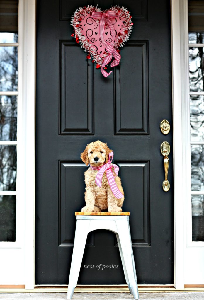 Dollar Store Valentine's Wreath made for $3 dollars