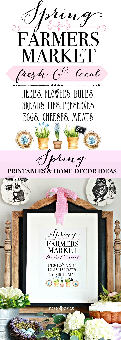 Spring Printables and Spring Home Decor Ideas