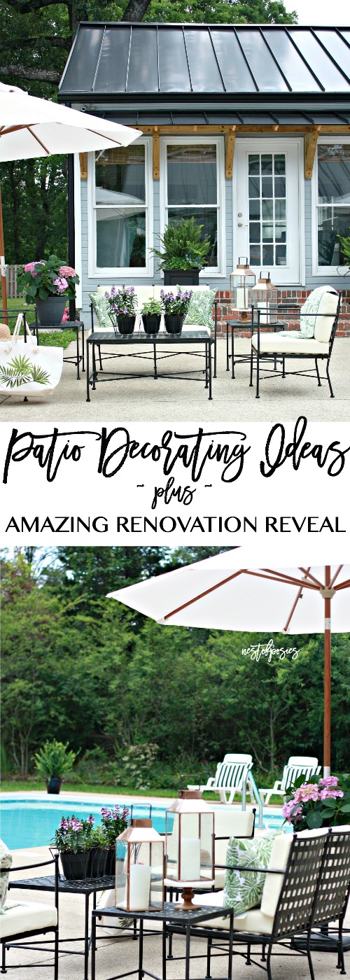 Patio Decorating Ideas Plus Amazing Renovation Reveal