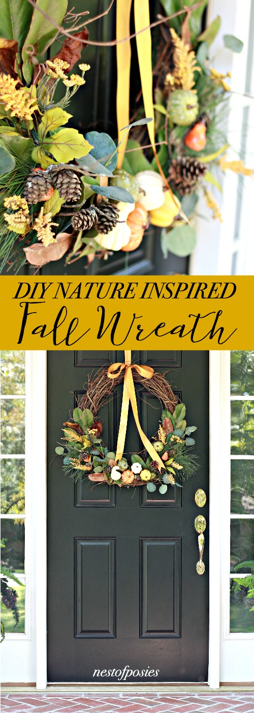 DIY Nature Inspired Fall Wreath