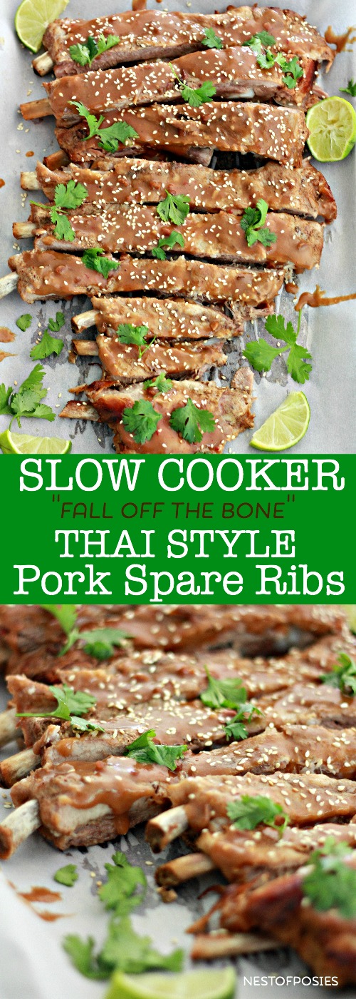 Slower Cooker Thai Style Pork Spare Ribs