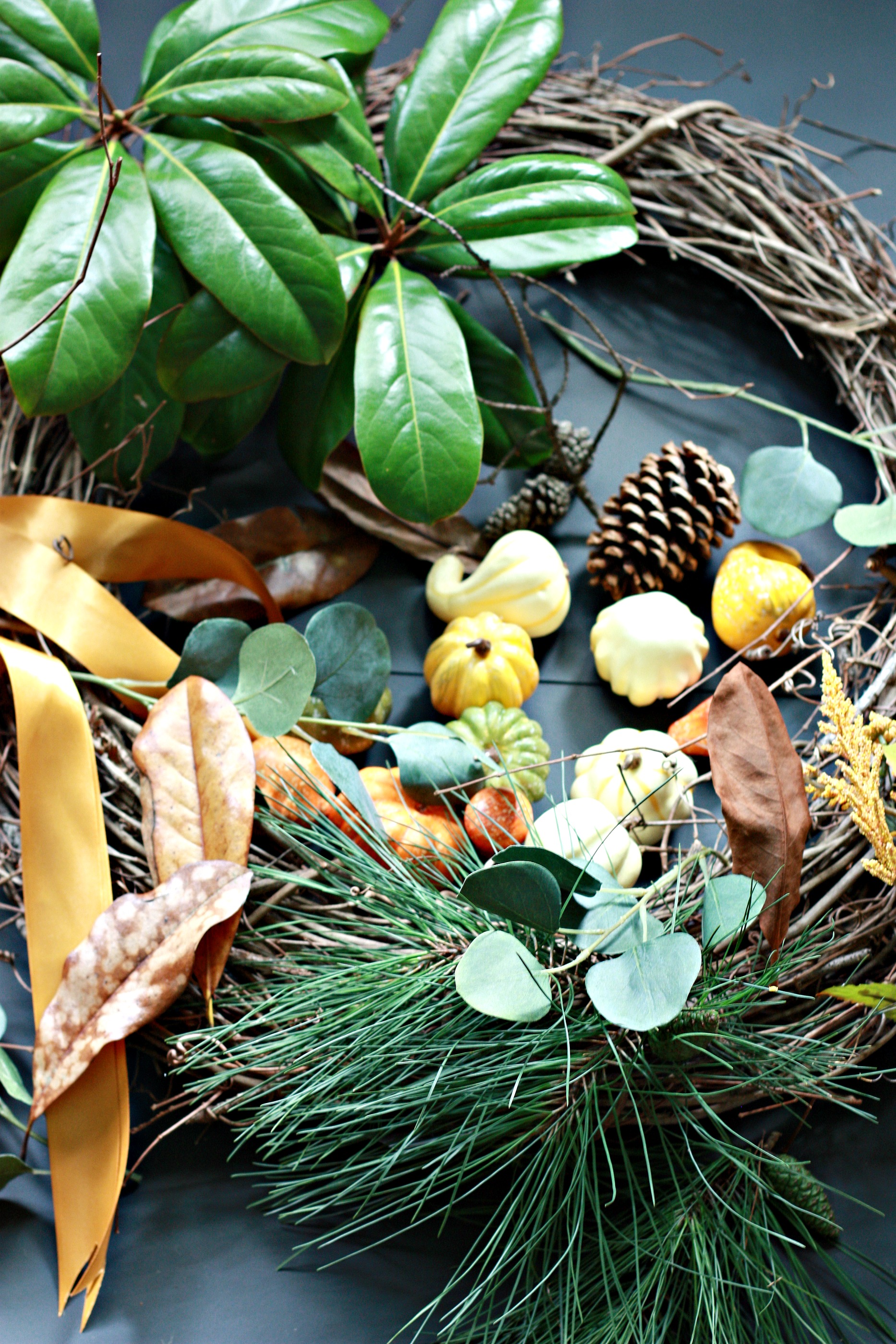 DIY Nature Inspired Fall Wreath