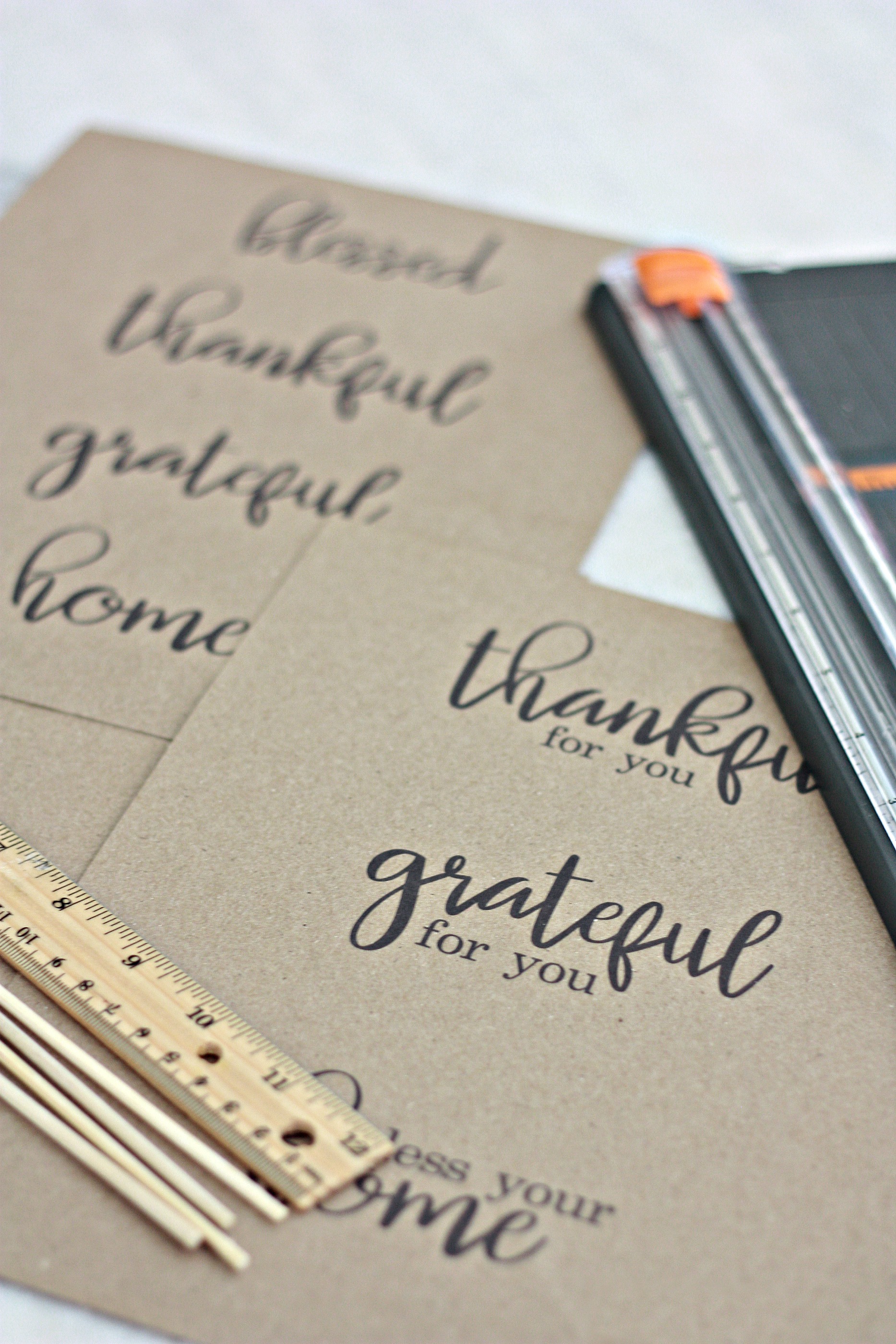 Thankful Grateful Blessed Gift and Home Decor Printable Tags