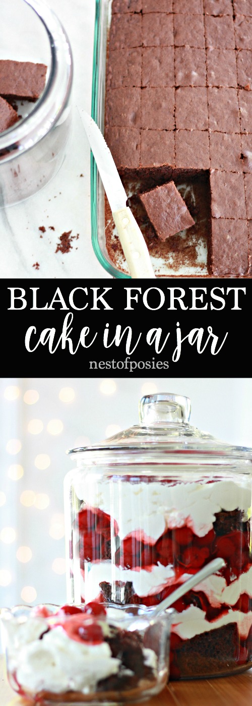 Black Forest Cake in a Jar