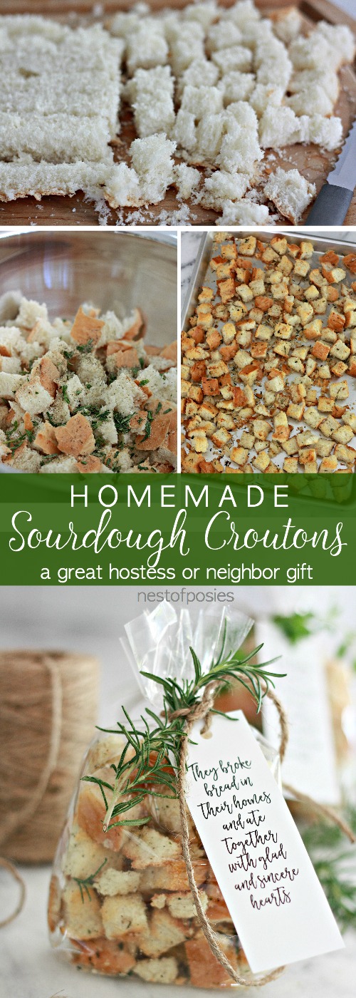 Homemade Sourdough Croutons