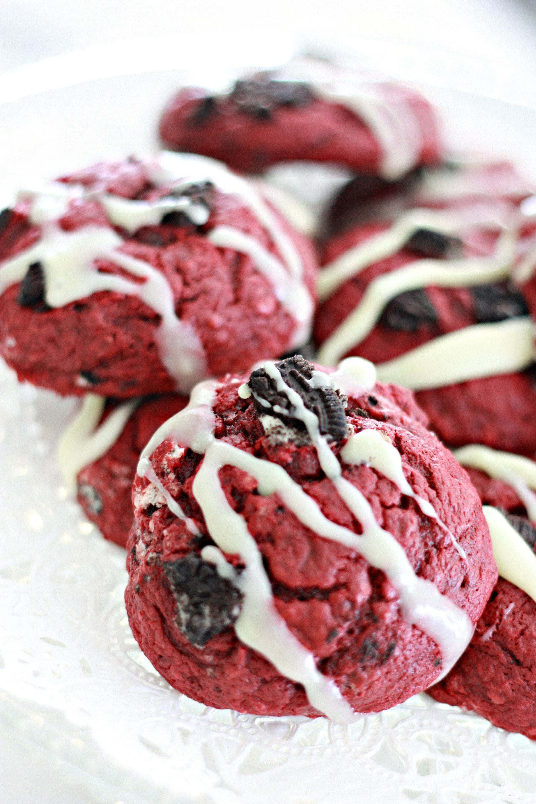 Red Velvet Oreo Cheesecake Cookies