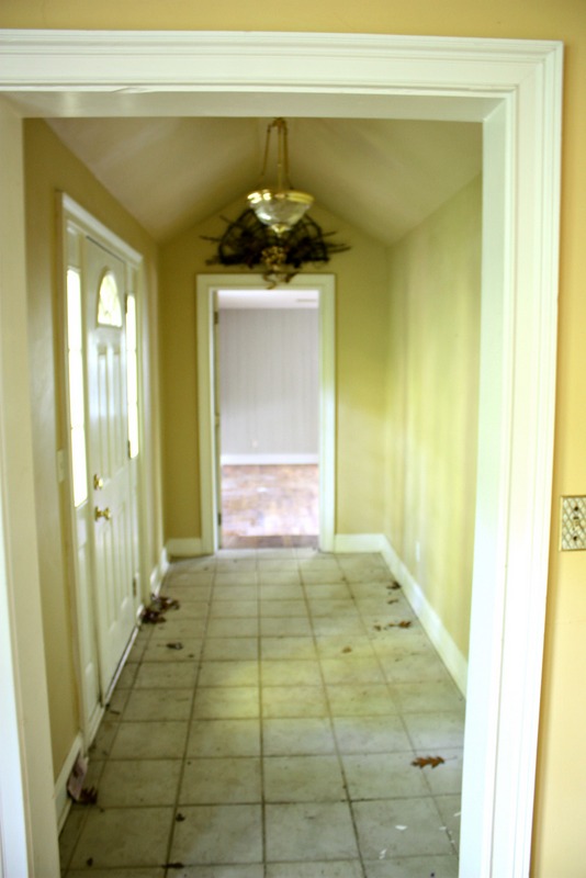 Front Entry Way Foyer Decorated for Christmas