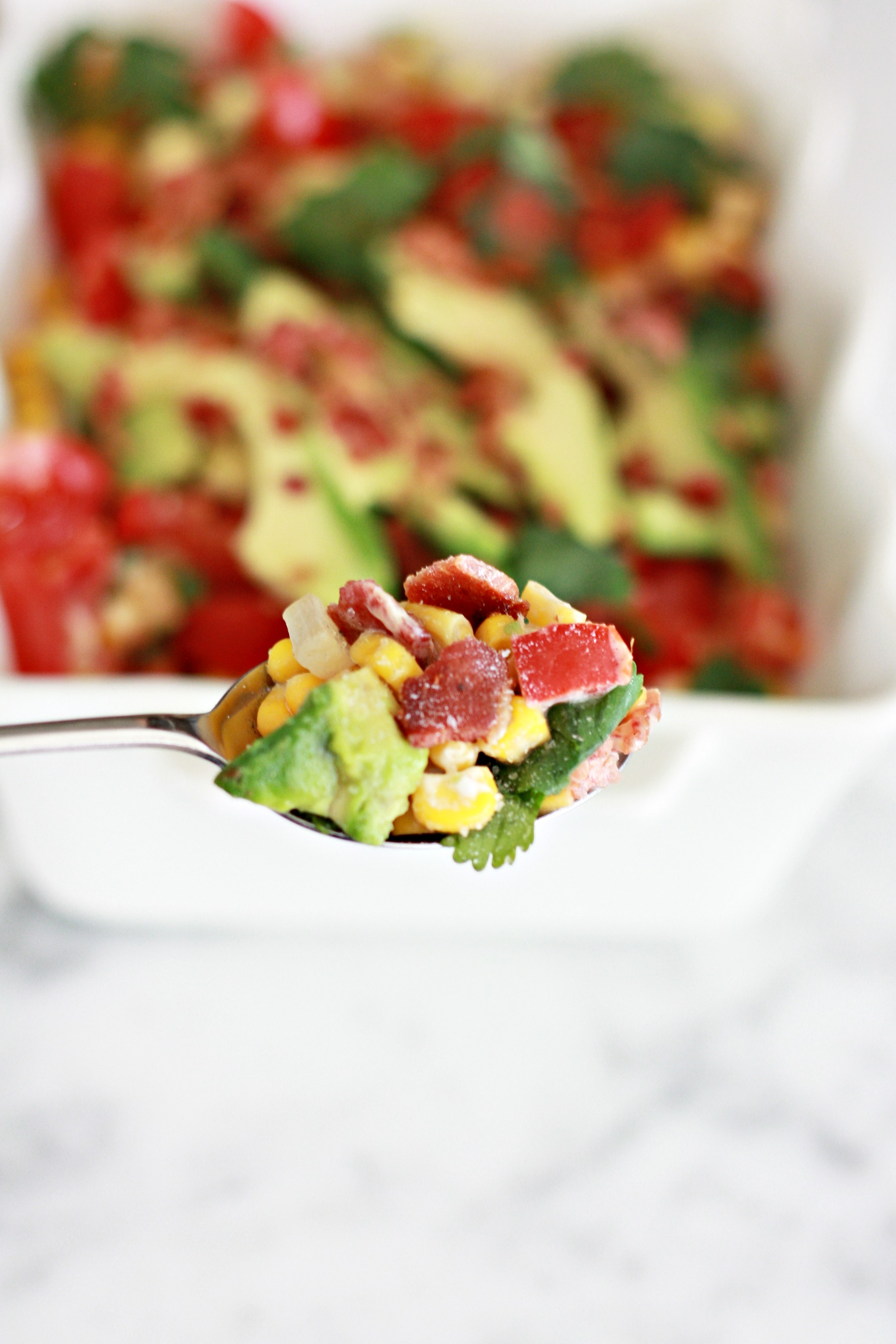 Avocado Bacon and Corn Dip