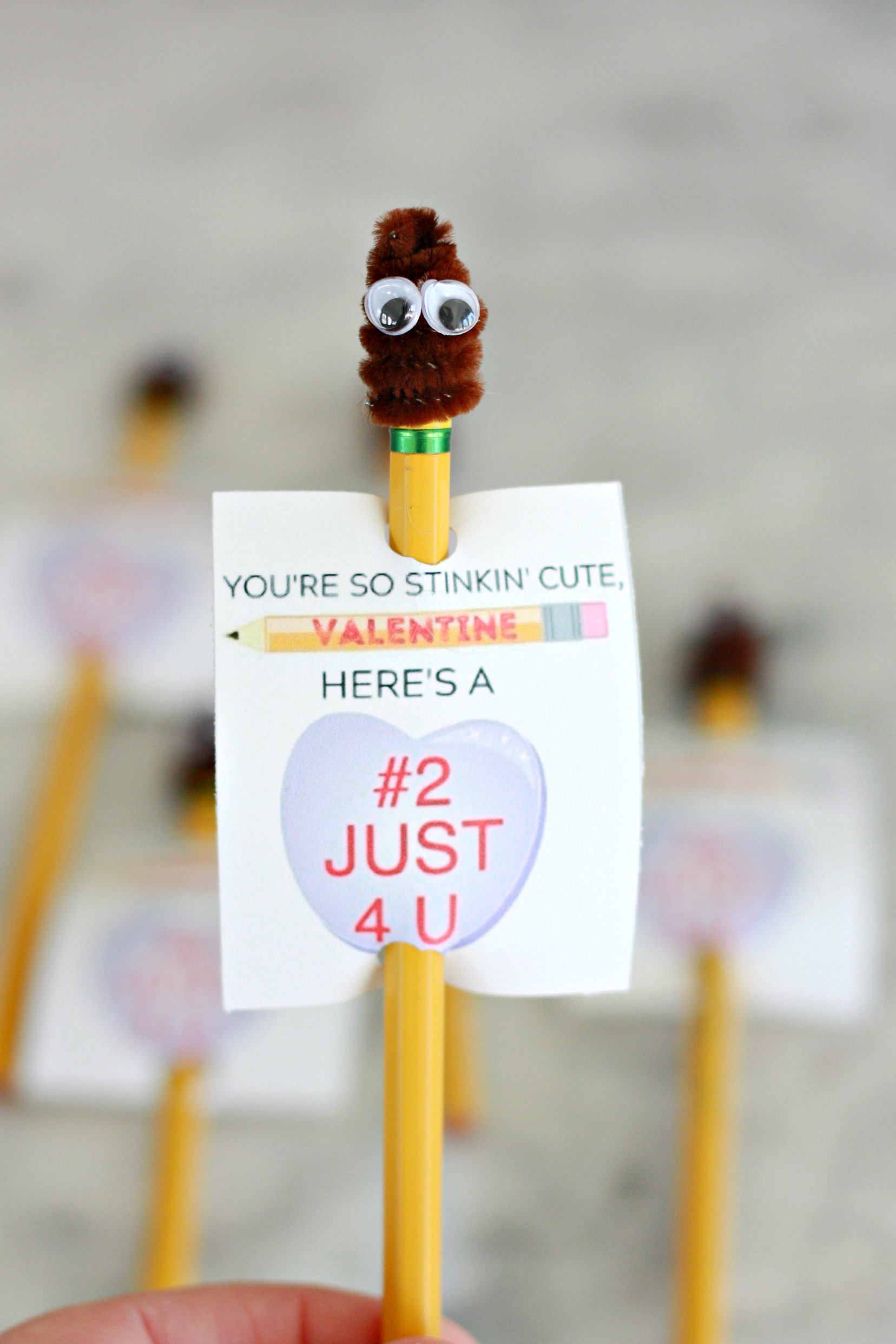 POOP Emoji Valentine Printable