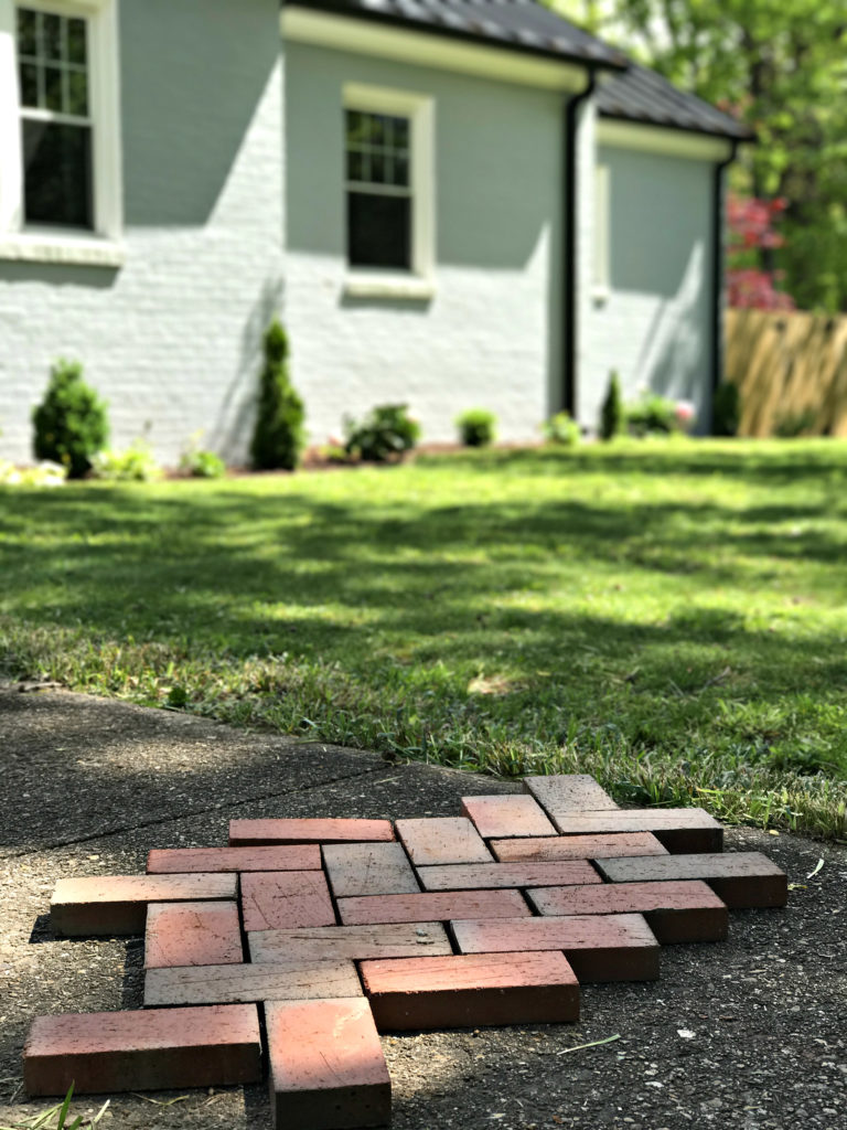 Installing Brick Pavers Over Existing Cement Sidewalk