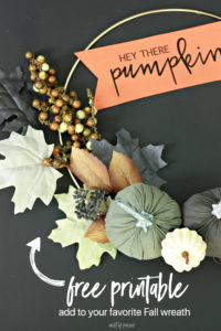 Fall and Thanksgiving Printable Wreath Banners