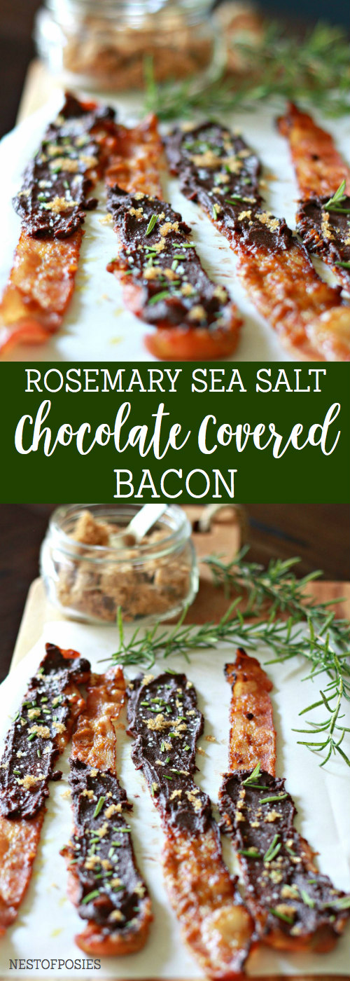 Rosemary Sea Salt Chocolate Covered Bacon