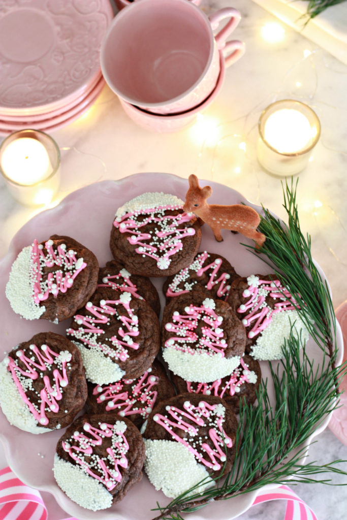 Double Chocolate Christmas Cookies