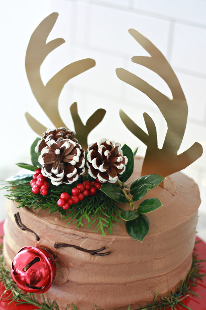 Rudolph Antler Cake Topper Printable