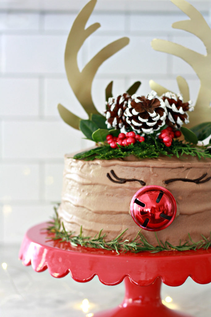 Rudolph Antler Cake Topper Printable