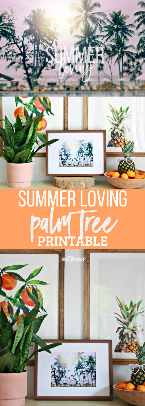 Summer Loving Palm Tree Printable