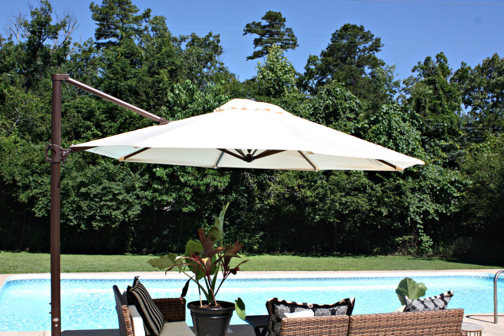 Sunbrella Fabric Offset Cantilever Patio Umbrella