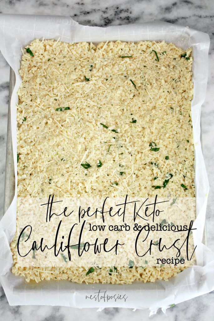 Cauliflower Crust Tomato Pie