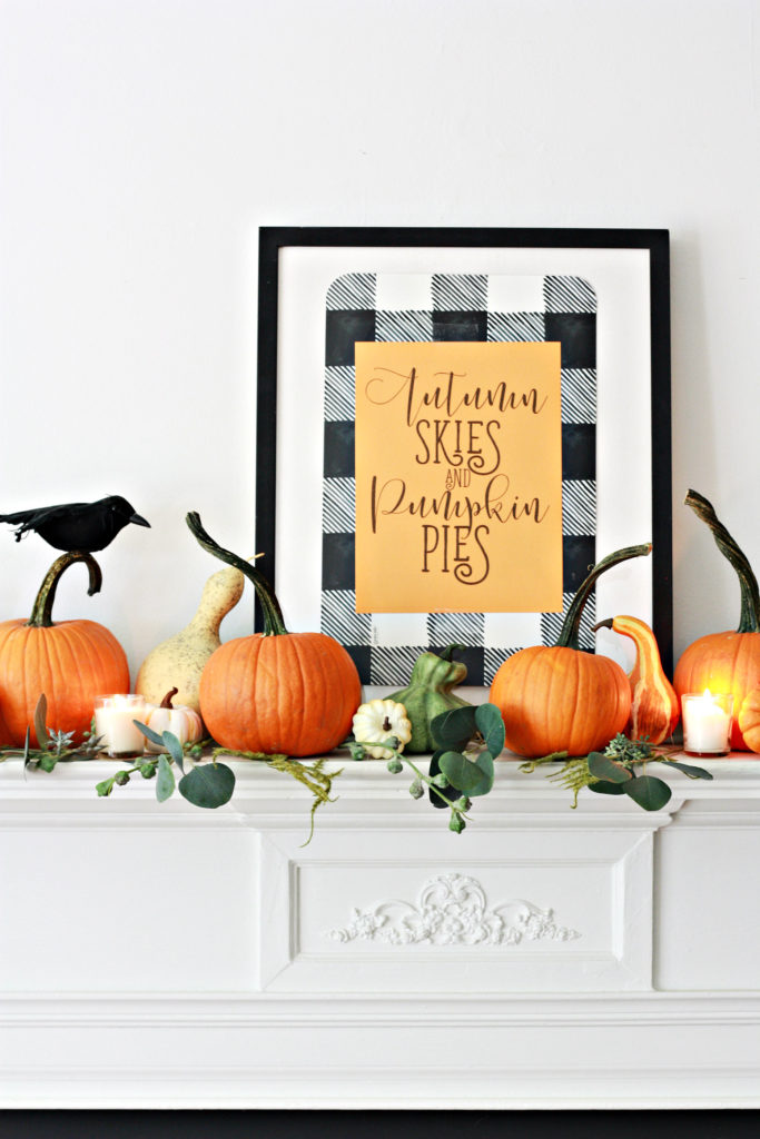 Autumn Skies and Pumpkin Pies Printable