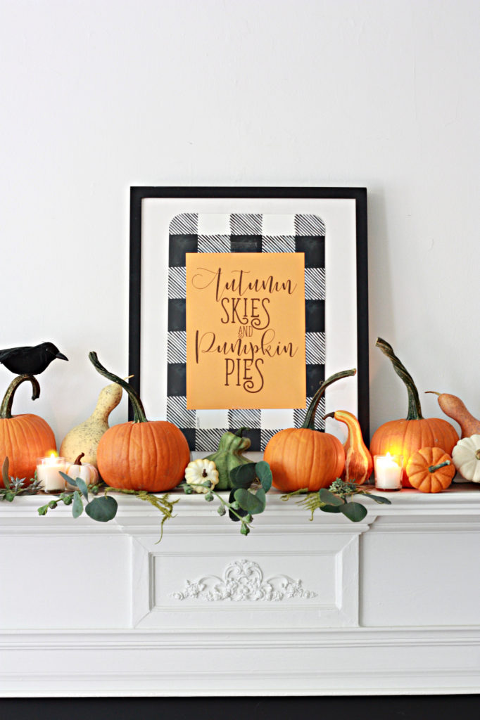 Autumn Skies and Pumpkin Pies Printable